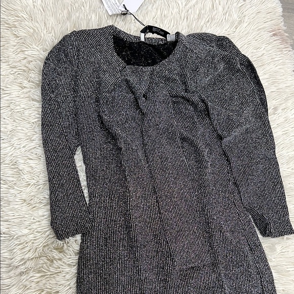IRO Perk Dress in Black long sleeve mini - Picture 2 of 6